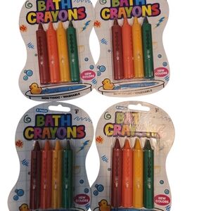 4 Pack Bath Crayons Set - Multicolor